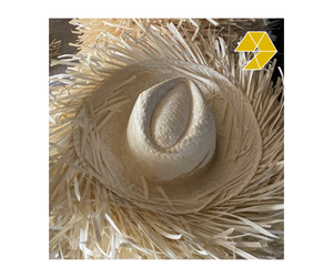 Sombrero de Paja de Seagrass a Rayas Hecho a Mano, Ala Ancha, Unisex, para Playa, Viajes al Aire Libre, Protección Solar, Precio al por Mayor de Vietnam - Product Image 1