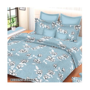 100% Cotton Powerloom Bedspread Fabricdyed Super Quality with 370gsm Cotton Pattern Printed Wholesale Price From India - Product Image 3