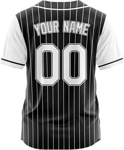 Impression personnalisée par sublimation du nom et du numéro de l'équipe, 100% polyester, chemises de sport antibactériennes courtes pour femmes et hommes, baseball - Product Image 2