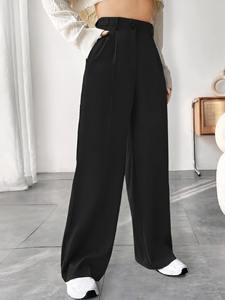 Women Full Length Wide Leg Palazzo <b>Pants</b> Lightweight Breathable Loose Fit Fashion Trousers for Spring <b>Summer</b> and Autumn - Product Image 5