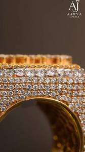 Custom <b>Name</b> Moissanite <b>Ring</b> Square Halo Dome Band Gold Color Jewelry Gift - Product Image 2