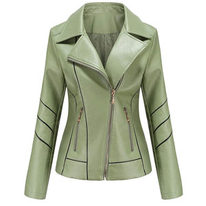 Hot Selling Design Women <b>Leather</b> Jacket For Casual Wear Direct Factory Supplier Winter Warm Women <b>Leather</b> Jackets - Product Image 1