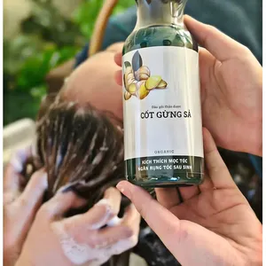 Shampoo liquide au gingembre frais et à la citronnelle |   Soins capillaires et du cuir chevelu bio anti-graisse pour cheveux gras – Vietnam - Product Image 2