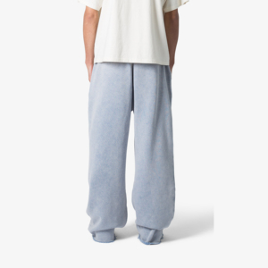 Pantalones Deportivos de Algodón para Hombre, Color Azul Claro, Corte Ancho, Cintura Elástica con Cordón, Bolsillos Laterales, Transpirables, Tejido de Punto, para Otoño 2026 - Product Image 6