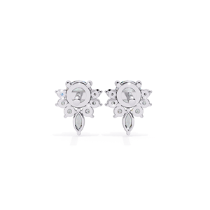 REYES Hip Hop Jewelry Customized 925 Sterling Silver Round Cut 1.5 Carat Moissanite Screw <b>Back</b> Stud <b>Earrings</b> For Women - Product Image 6