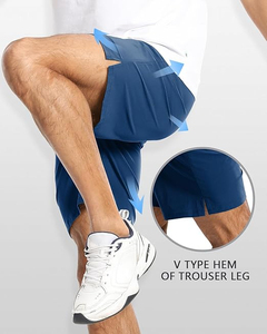 Shorts de sport HyperStretch pour hommes avec contrôle de l'humidité et poches, logo personnalisé, meilleure qualité, dernier design - Product Image 5