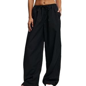 Pantalones Cargo de Mujer 100% Algodón, Ligeros, Estilo Urbano, Venta al Por Mayor, Personalizados, Cintura Elástica, Tallas Grandes - Product Image 2