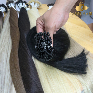Extensiones de Cabello Natural Negro con Punta Plana, Cabello Humano Virgen Vietnamita de Doble Trama, Pre-Adheridas con Queratina, Venta al Por Mayor - Product Image 4