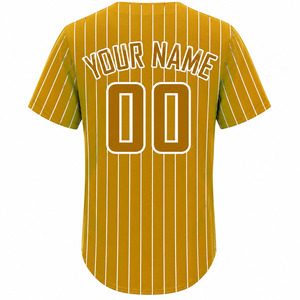 Maillot de baseball personnalisé à col en V, imprimé, séchage rapide, respirant, avec logo frontal et boutons – Vente en gros à prix réduit - Product Image 2