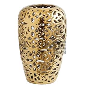 Fantaisie Moderne En Métal Brillant Or Table Top En Métal Fleur Décoratif De Luxe Vase En Métal Corail Fleur Vases Pour La Maison Salon Décor - Product Image 1