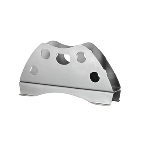 Porta Servilletas de Acero Inoxidable para Mesa de Comedor con Base de Madera, Diseño Moderno, Organizador de Mesa para Uso en Comedor - Product Image 3
