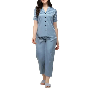 Conjunto de Pijama de Algodón con Logotipo Personalizado para Mujer, Ropa de Dormir, Precio al por Mayor - Product Image 2