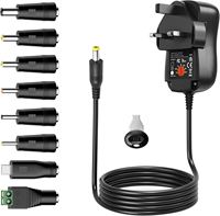 Alimentation électrique 36W 3V-12V 3A, adaptateur universel pour caméra CCTV, haut-parleurs, routeurs, lampe LED, tablette, liseuse électronique, radio, alarme, boîtier TV