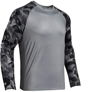 Camiseta Deportiva Unisex de Pesca con Estampado Digital Personalizado de Alta Calidad, Protección Solar UPF 50, Spandex/Poliéster - Product Image 1
