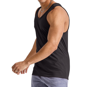 Soldes d'été : Débardeur basique en pur coton pour homme, idéal pour la musculation et le fitness, également adapté aux femmes, avec option OEM - Product Image 5