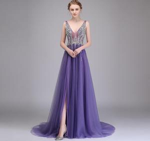 Vestidos de Fiesta para Mujer con Cuello en V, Brillantes, Entrega Rápida - Product Image 4