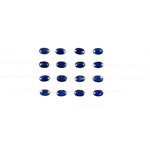 พลอยไพลินสีน้ำเงินธรรมชาติทรงรีขนาด 3x5 มม. แบบไม่ผ่านการปรับแต่ง, พลอยไพลินสีน้ำเงินธรรมชาติทรงเหลี่ยมสำหรับทำเครื่องประดับ - Product Image 1