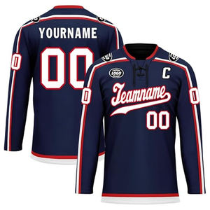 Wholesale Custom 100% Polyester Sublimation Printed Hockey Jersey Pakistan OEM Supplier Export USA Buyers Team Ice Hockey - Product Image 1