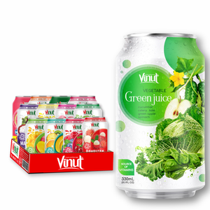 Vegetales 330ml Bebida de jugo Vietnam 24 latas lata de cartón Sin azúcar OEM ODM Etiqueta privada Muestra gratis Lista para beber - Product Image 1