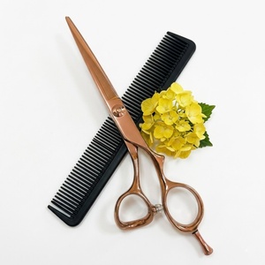 Ciseaux à cheveux pour droitiers en acier inoxydable VG10 de 6 pouces - Lame droite ultra-affûtée, manche moyen - Product Image 6