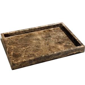 Bandeja Rectangular de Mármol Blanco Natural de la Mejor Calidad, Organizador Decorativo Hecho a Mano para Baño, Cocina y Accesorios - Product Image 3