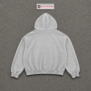 เสื้อฮู้ดดี้สีเทาขายส่ง สตรีทแวร์ ผ้าฝ้ายเฟรนช์เทอร์รี่ ดีไซน์กระเป๋า  โลโก้พิมพ์ด้านหน้า เสื้อผ้าลำลอง เสื้อผ้าเดินทาง แฟชั่นวิทยาลัย - Product Image 6