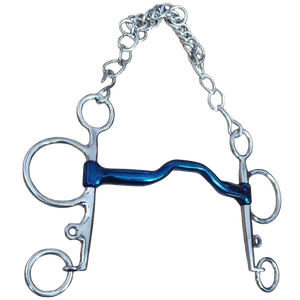 Mors de cheval Pelham en acier inoxydable multi-articulés, flexibles et antirouille, à double action pour un contrôle fluide et une pression uniforme. - Product Image 1