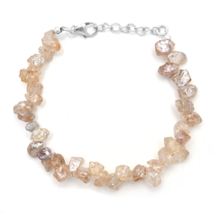 Natural White Zircon Classic Strand <b>Bracelet</b> 925 Sterling Silver Smooth Gemstone Handmade Wholesale Jewelry Fashion Gift - Product Image 1