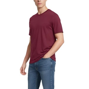Camiseta de cuello redondo para hombre al por mayor, elegante, de alta calidad, de secado rápido, ropa casual de punto, diseño personalizado, a la moda, en Bangladesh - Product Image 5