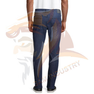 Pantalones Vaqueros de Mezclilla Ajustados de Secado Rápido y Transpirables para Hombre, en Oferta - Product Image 2