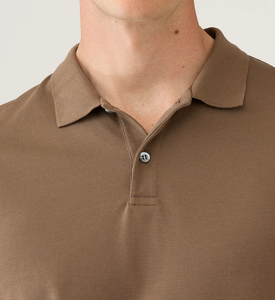 Polo pour homme certifié Oeko-Tex, anti-boulochage, piqué, de haute qualité, uni, écologique, en coton biologique, manches courtes, décontracté - Product Image 5