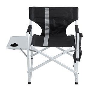 Sedia da Regista Pieghevole Leggera a 2 Pezzi con Tavolino Laterale e Tasche Portaoggetti, Imbottita per Interni/Esterni - Product Image 3