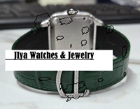 Montre chronographe automatique mécanique en quartz avec diamants Moissanite VVS, mouvement Miyota, analogique, bracelet en cuir, boîtier en acier inoxydable, sport et mode