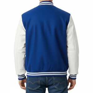 Blousons de baseball pour hommes de haute qualité, style streetwear personnalisé, pour le printemps et l'automne, décontractés, avec appliqué lettres et design color block - Product Image 6