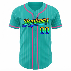 Custom Button Baseball Jersey Personalized Sports Uniform Men Plus Sizes Breathable Quick Dry Eco-Friendly Windproof Front - Product Image 2