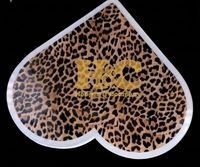 Tuiles en verre acrylique pour extensions de cils, motifs papillon et cœur, couleurs personnalisées, logo privé accepté, outil durable et réutilisable pour cils