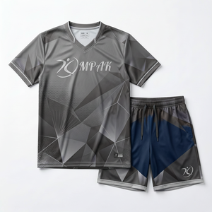 ชุดวอลเลย์บอลแบบมินิมอลสีงาช้างสั่งทำขายส่ง เสื้อและกางเกงขาสั้น OEM ระบายอากาศได้ดี ชุดทีมแบบซับลิเมชั่น ชุดกีฬา - Product Image 1