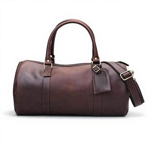 Customizable 100% Genuine <b>Leather</b> Vintage Handbag Storage Large Capacity Lightweight Fashion Travelling Purpose <b>Bag</b> Reasonable - Product Image 2