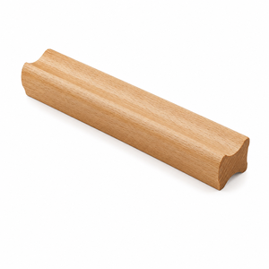 Poignées de meubles modernes en bois massif, poignées de tiroir en bois pour armoires de cuisine, chambre, commodes, personnalisables OEM ODM - Product Image 1