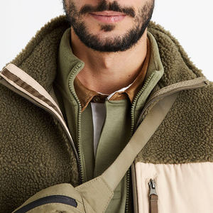 Wholesale Custom Solid Color Zipper Fleece <b>Jackets</b> <b>Sherpa</b> Winter Polar Fleece <b>Jacket</b> Street Fashion Fleece <b>Jackets</b> for <b>Men</b> - Product Image 2