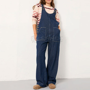 Premium Quality <b>Women</b> Jeans Overalls Jeans <b>Dungarees</b> Bib Pants Casual Fashion Cotton Made Adjustable Strap - Product Image 4