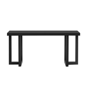 U_STYLE Solid <b>Pine</b> Legs Console <b>Table</b> with Geometric Design for Entryway Hallway Living Room Bedroom Use - Product Image 3