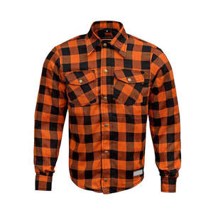 Camisa de Franela para Motociclista Unisex, Transpirable, con Forro de Aramida y % Algodón, Precio Directo de Fábrica, Ropa Personalizable para Motociclistas 2026 - Product Image 1