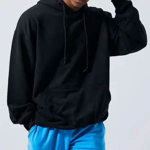 Fabricant en gros de sweats à capuche surdimensionnés personnalisés en coton lourd pour hommes, sweats à capuche imprimés en relief avec logo personnalisé - Product Image 6