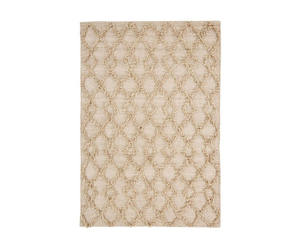 Handwoven Natural Jute Area Rug Diamond Textured Flat <b>Weave</b> Boho Farmhouse Living Room Bedroom Floor Carpet Decor Mat - Product Image 1