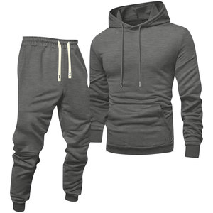 Nouvel Arrivage Survêtement Homme à Capuche Coupe Droite 100% Coton Confortable Respirant Décontracté Motif Uni Design Tendance - Product Image 6