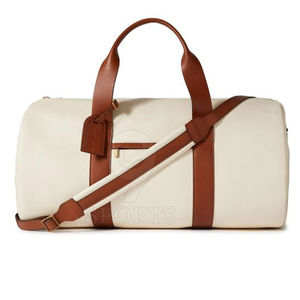 Bolsa de Viaje de Cuero Genuino Premium, Hecha a Mano, Unisex, 40-50L, Estilo Vintage, Deportiva, para Negocios y Escapadas de Fin de Semana - Product Image 1