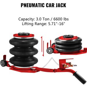 Set Estrattore per Telaio Auto con Pompa ad Aria da 6 Ton PSI, Pompa Idraulica a Pedale da 10000 PSI, Cuscinetto Pneumatico da 3 Ton per Riparazione Carrozzeria - Product Image 4