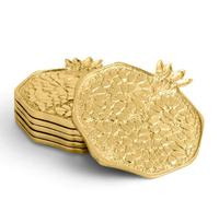 Ensemble de sous-verres en métal de luxe, écologiques, au design classique, multicolores, taille personnalisable, option de logo personnalisé pour une utilisation en cuisine