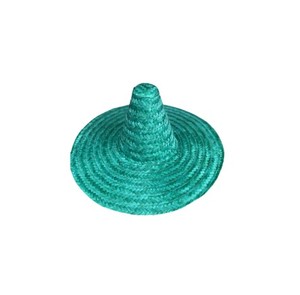 Handwoven Mexican Style Straw Hat for Outdoor Use, with Tall Cone Shaped Crown and Wide Brim Assorted Colors Made in Vietnam - Product Image 6